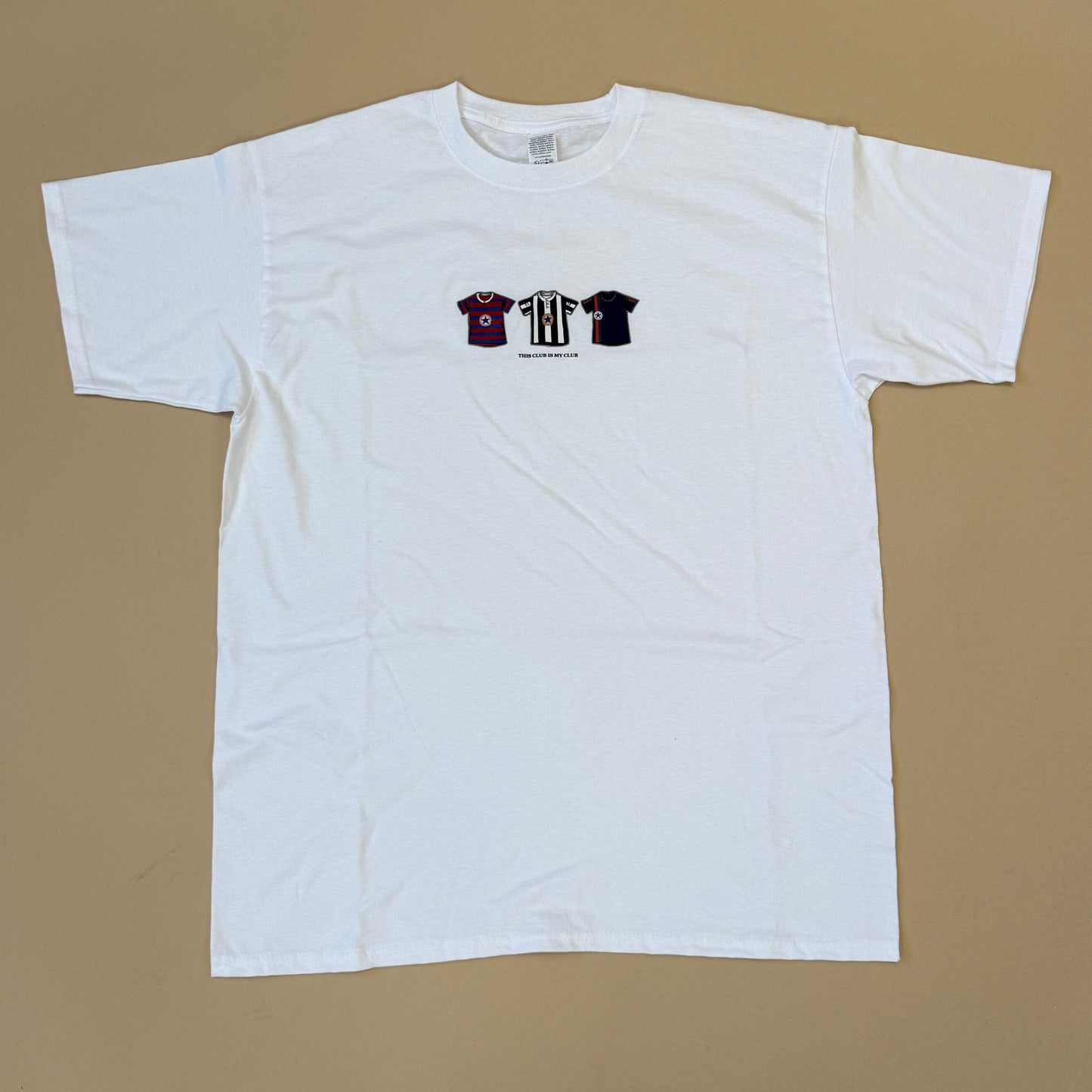 Newcastle Classic Football Shirts T-Shirt in White