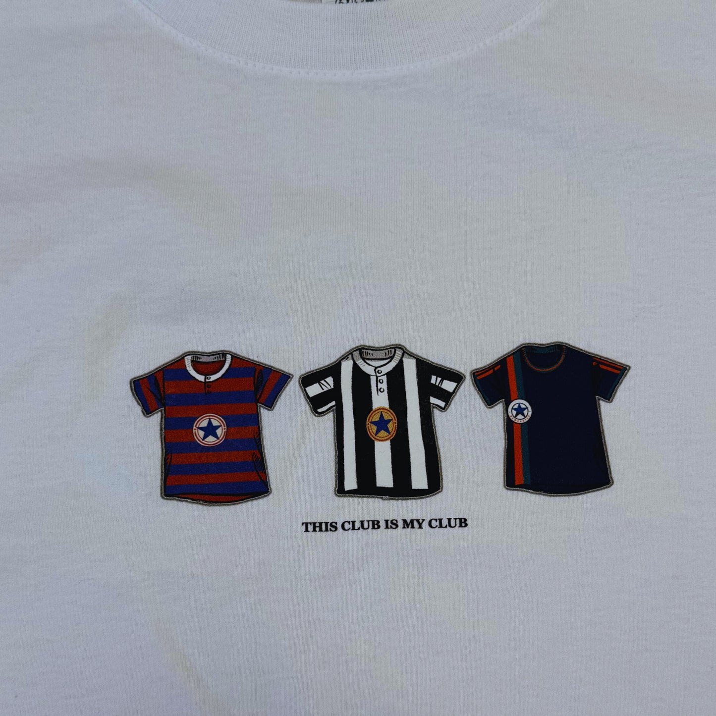 Newcastle Classic Football Shirts T-Shirt in White